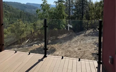 Rail-less Deck Glass Railing