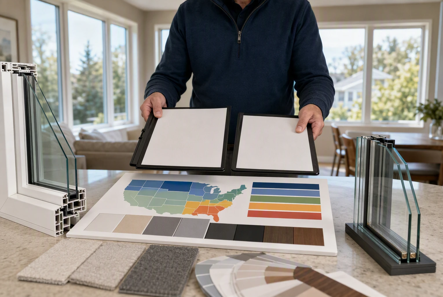 Comparison chart of energy-efficient window specifications