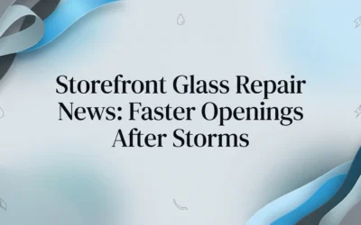 Storefront Glass Repair News: Faster Openings After Storms